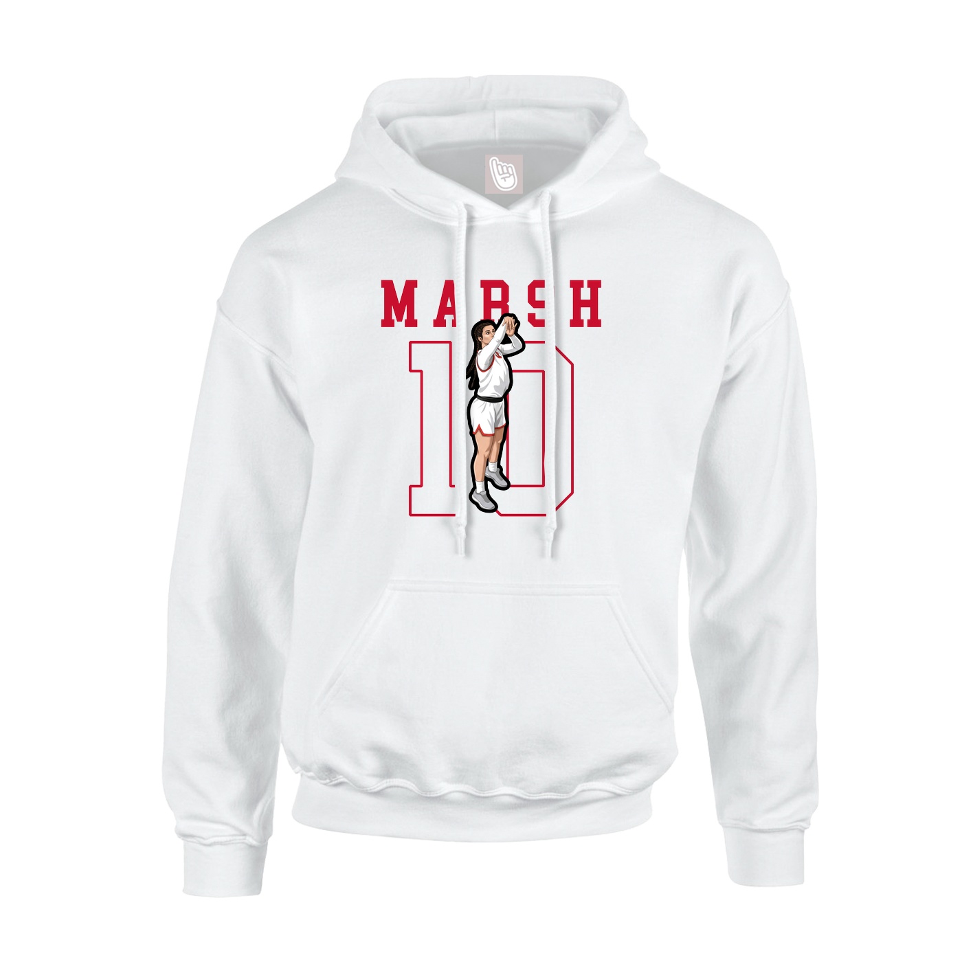 Hoodie — Shirsey in White
