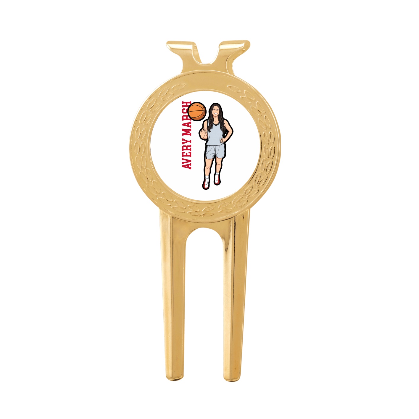 Divot Tool with Ball Marker — Name Vertical in Classic