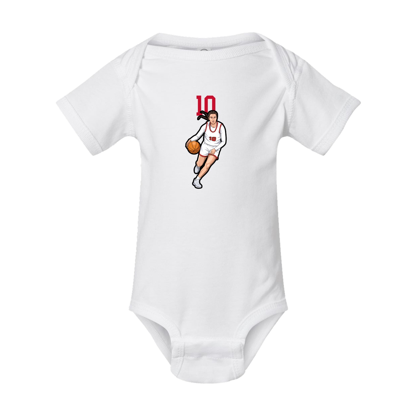 Baby Onesie — Number Top in White