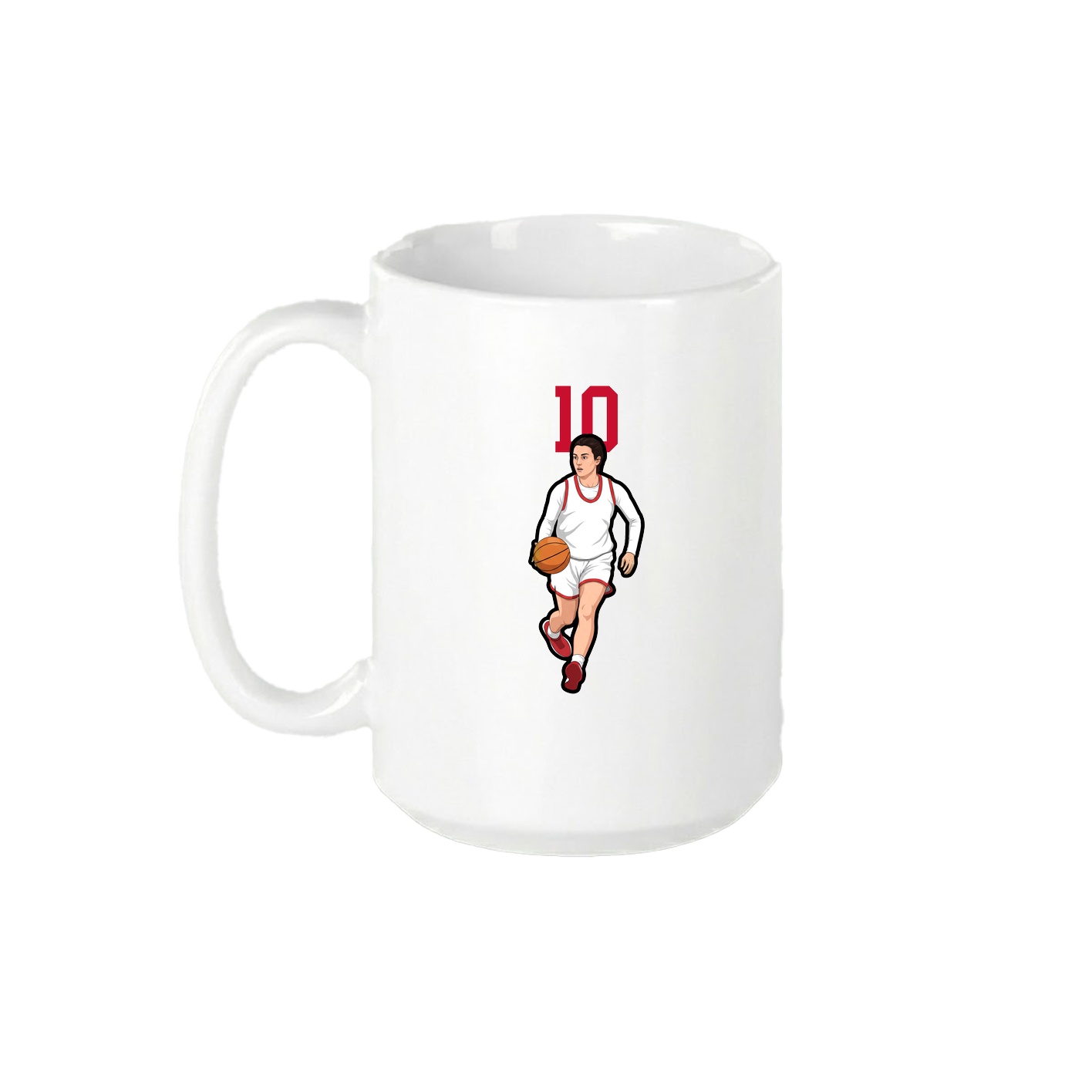 15oz Coffee Mug — Number Top in White