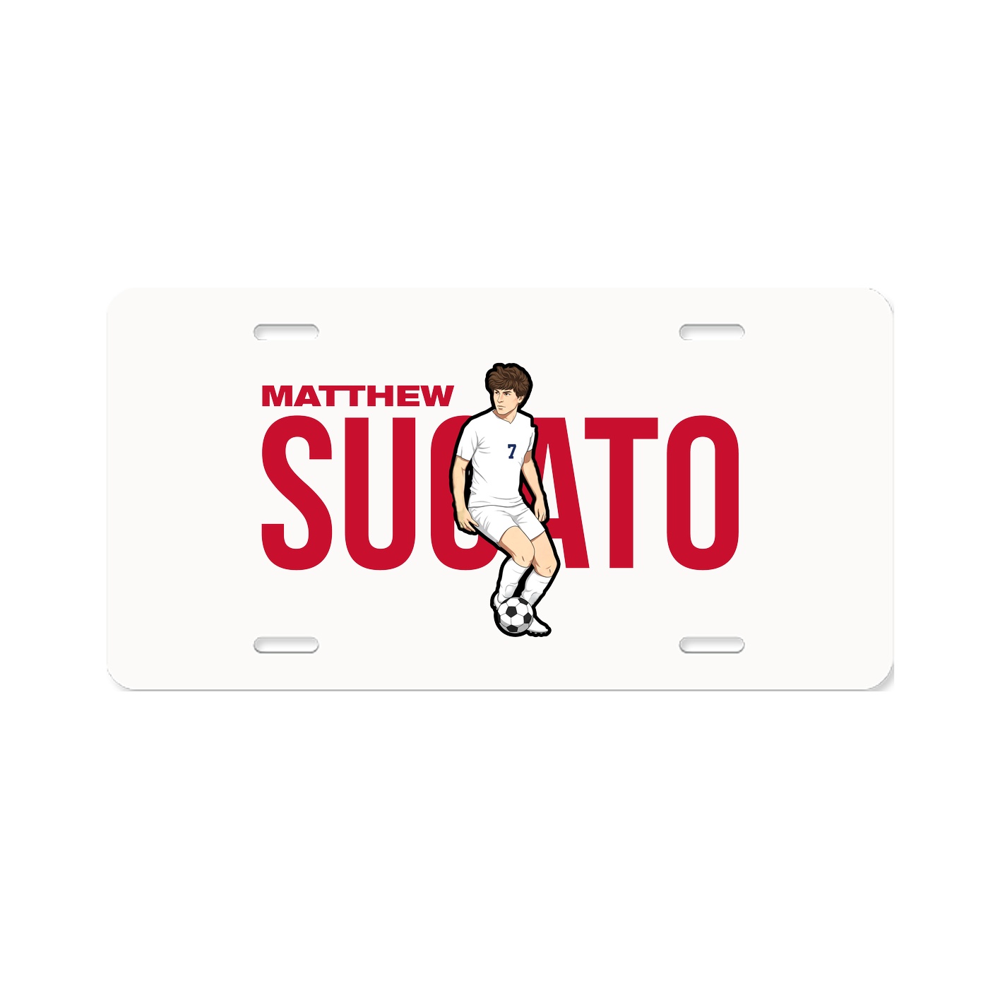 License Plate — Player Name in Classic
