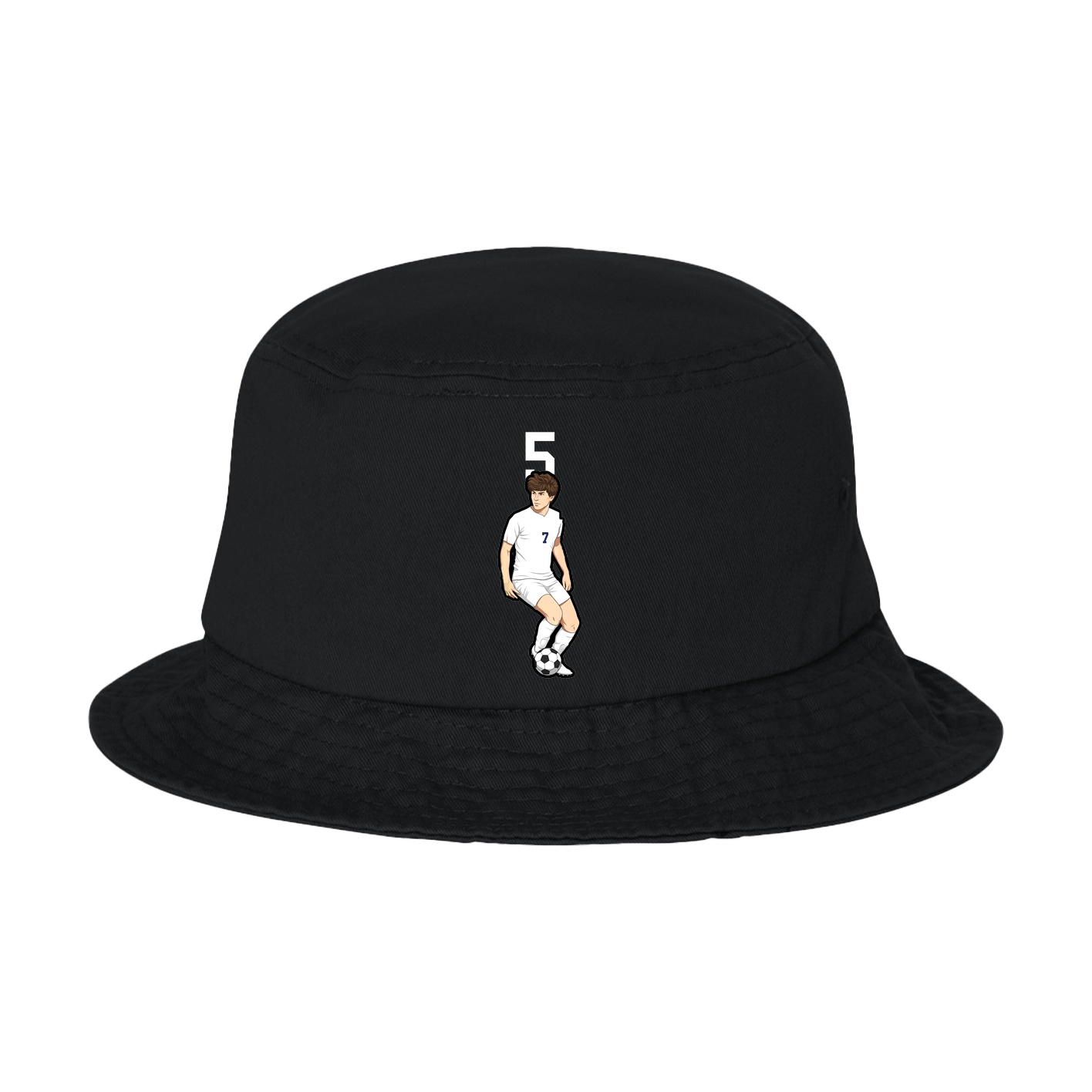 Bucket Cap — Number Top in Black