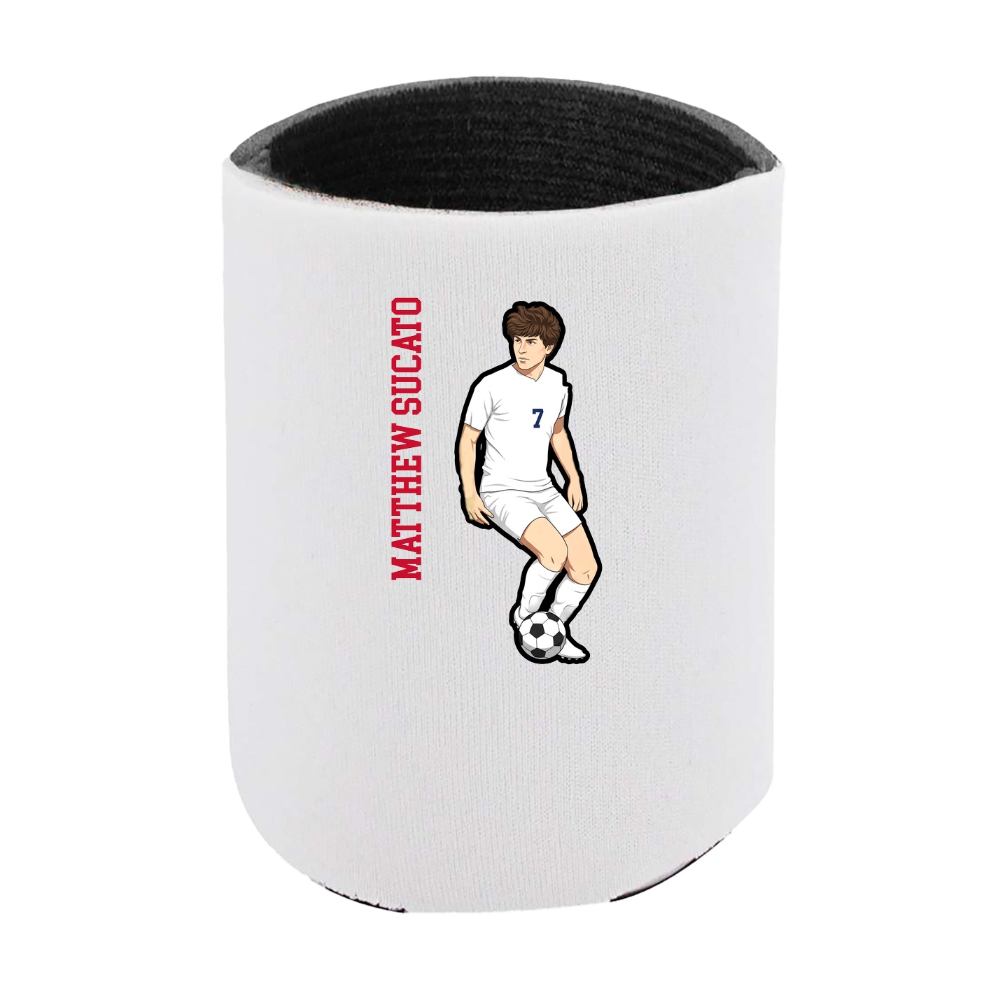 Can Holder — Name Vertical in White