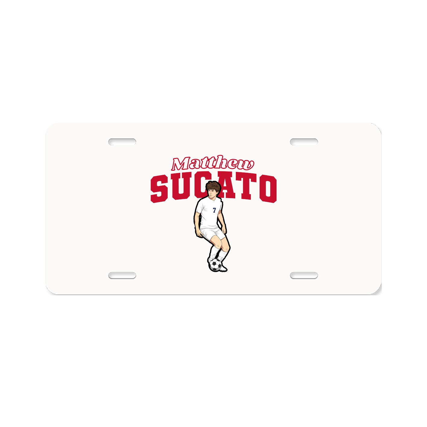 License Plate — Name Arch in Classic