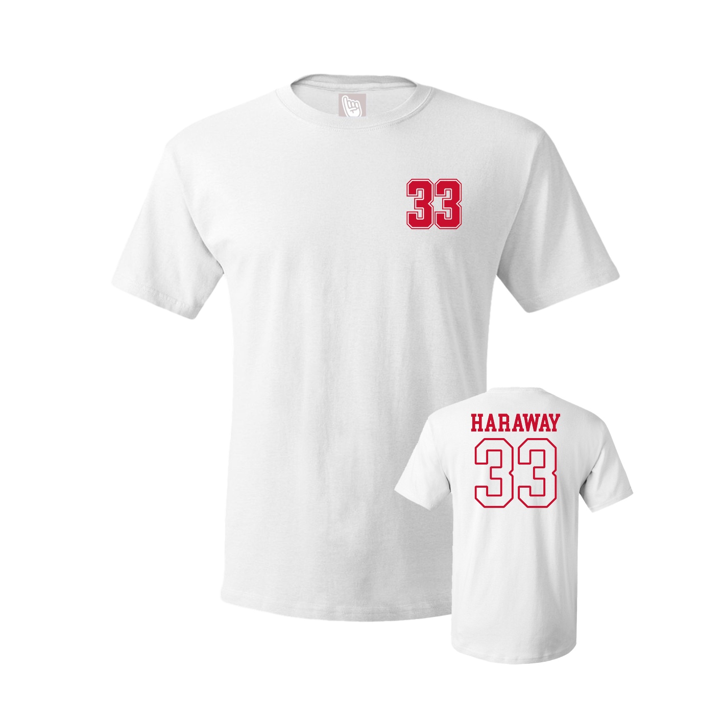 Youth Tee — Chest Back in White