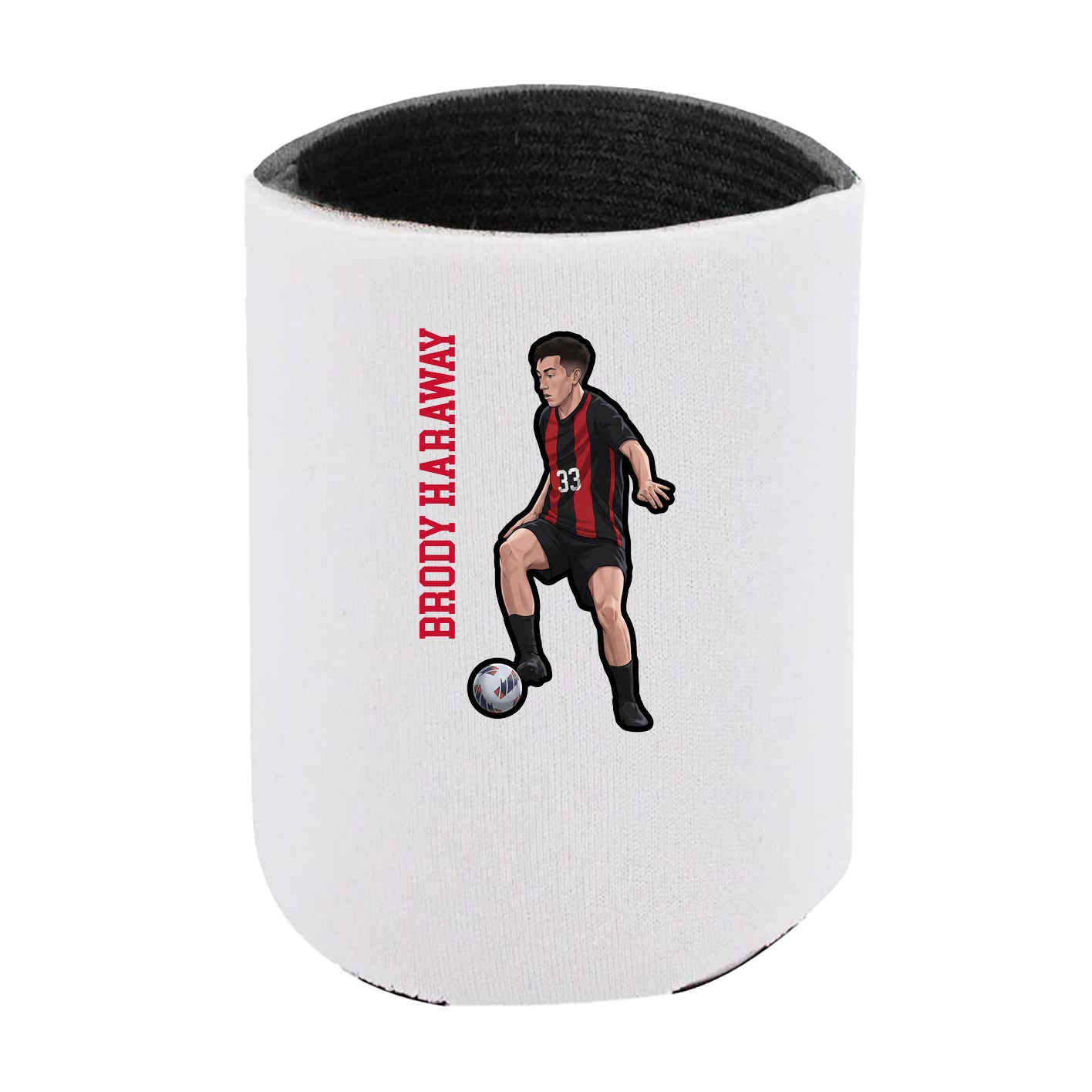 Can Holder — Name Vertical in White
