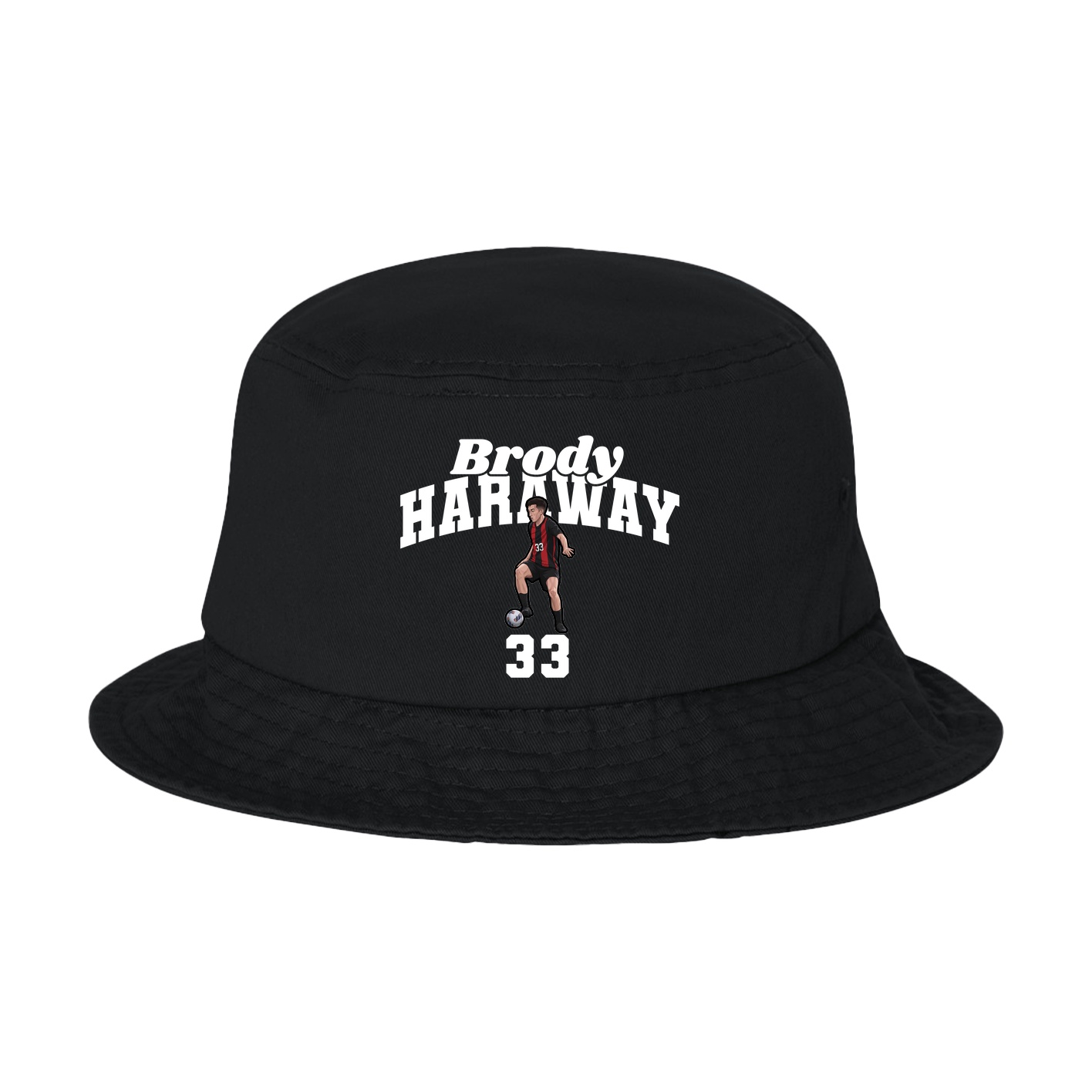Bucket Cap — Signature Arch in Black