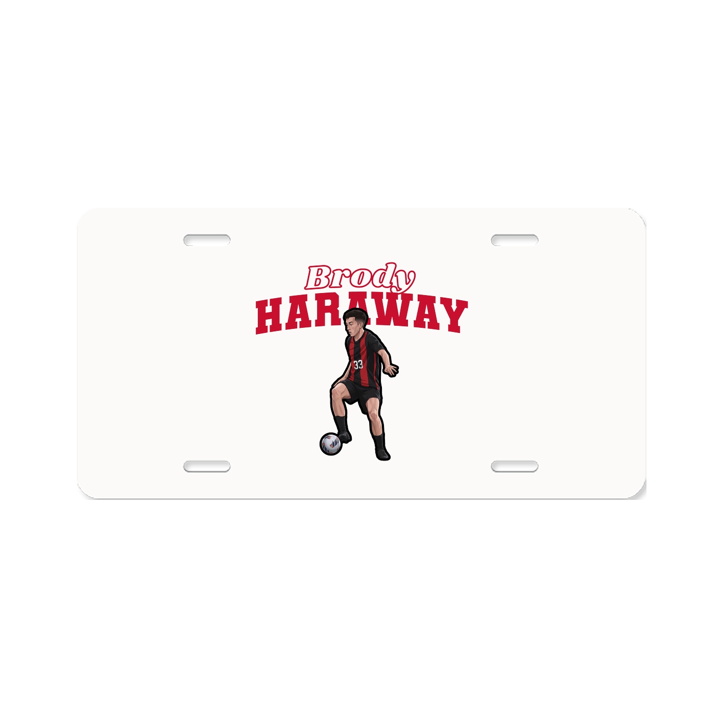 License Plate — Name Arch in Classic