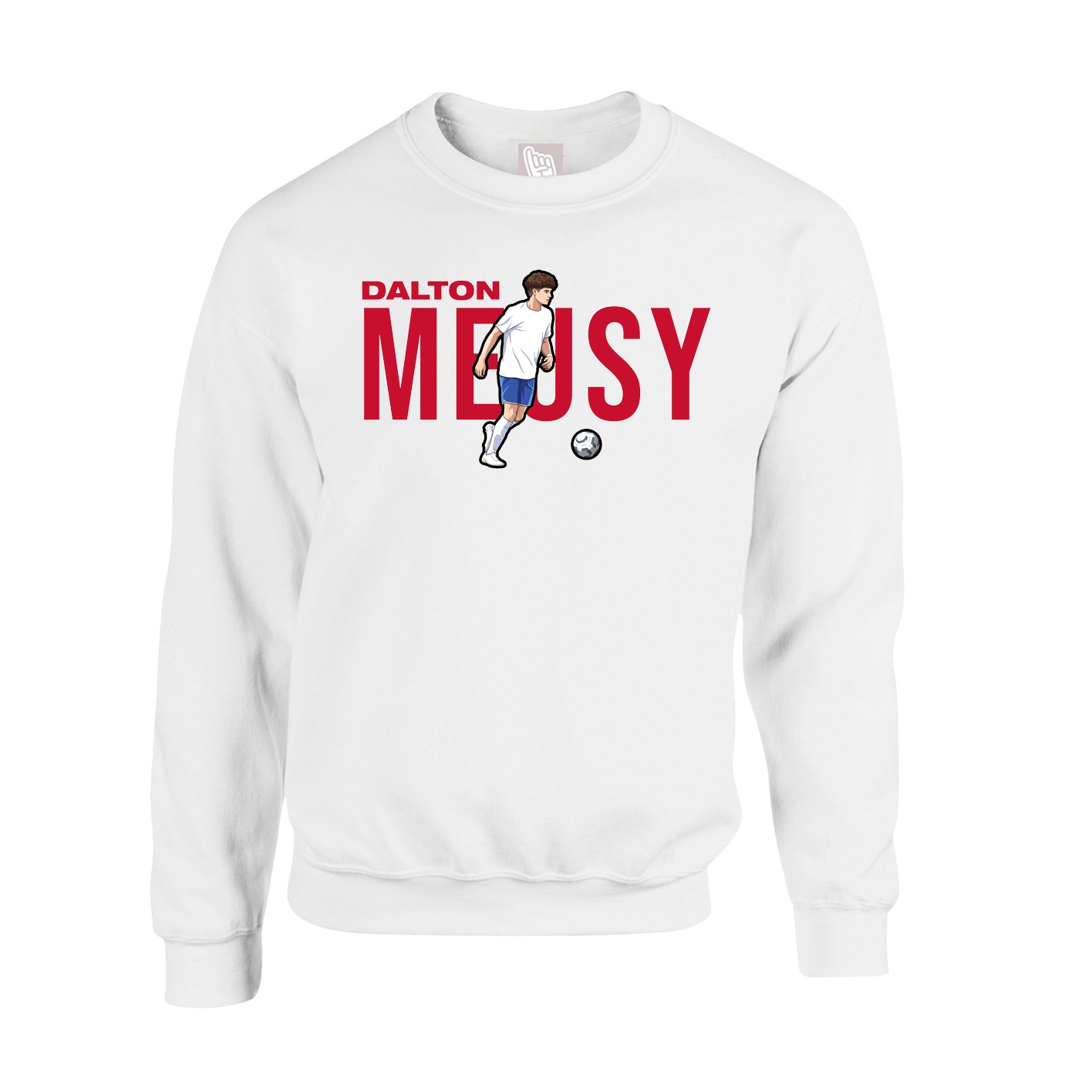 Fleece Crew — Player Name in White
