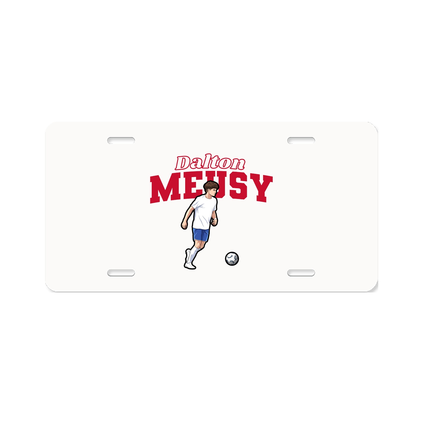 License Plate — Name Arch in Classic