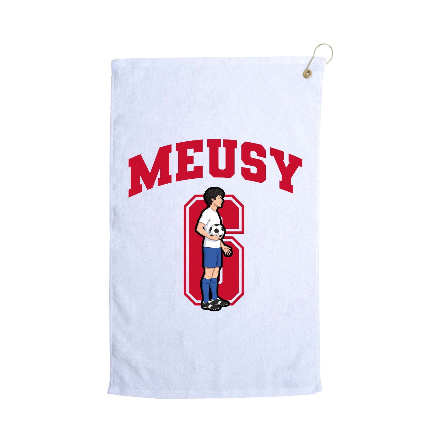 Golf Towel — Number in White