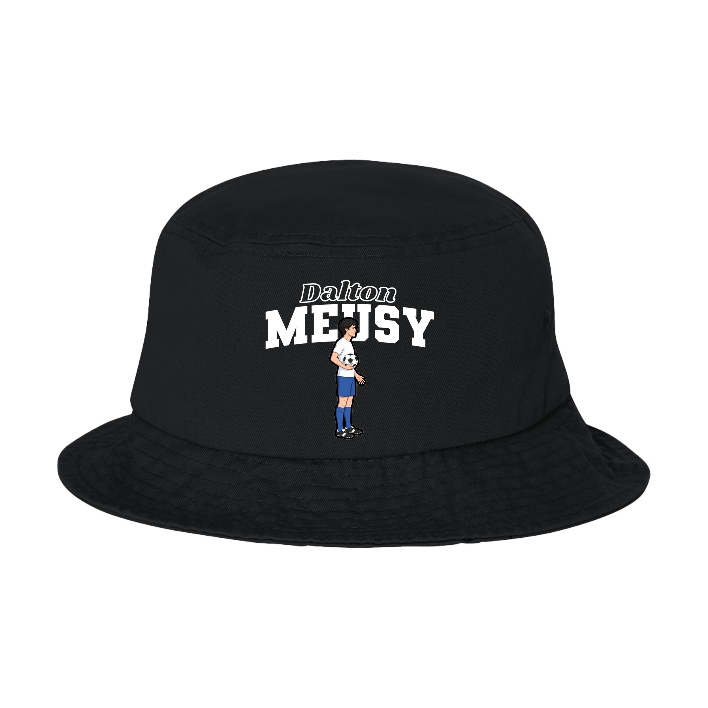 Bucket Cap — Name Arch in Black