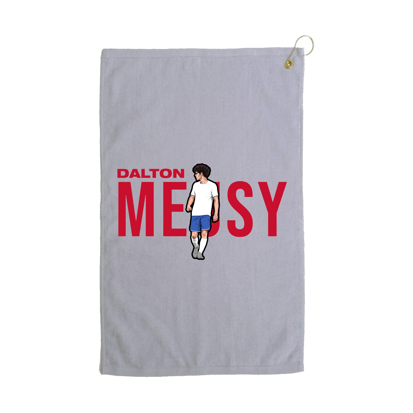Golf Towel — Player Name in Grey