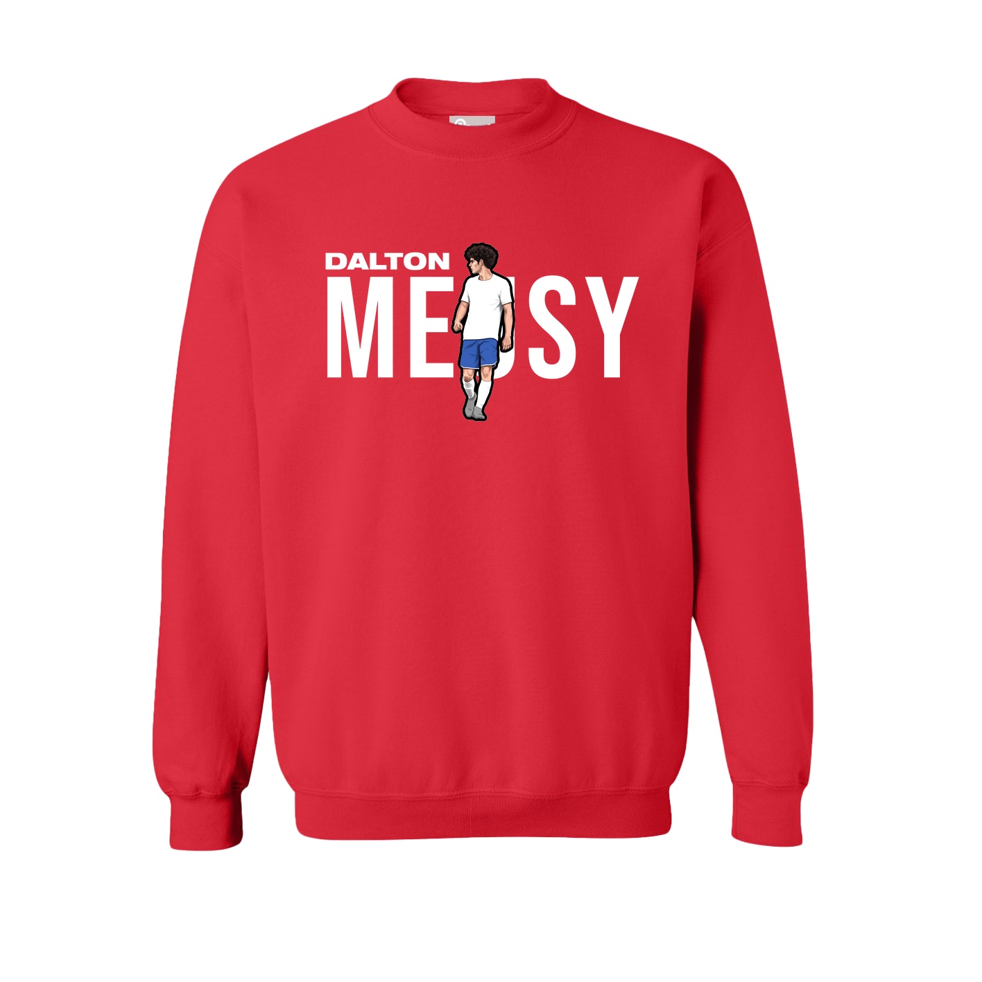 Fleece Crew — Player Name in Red
