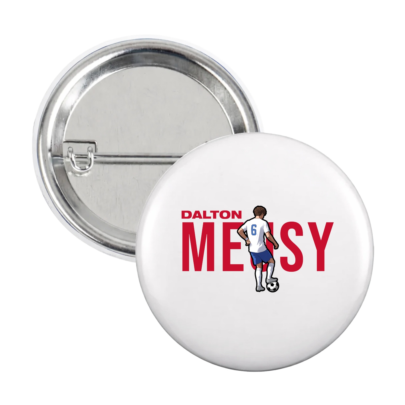 Game Day Button — Player Name in White