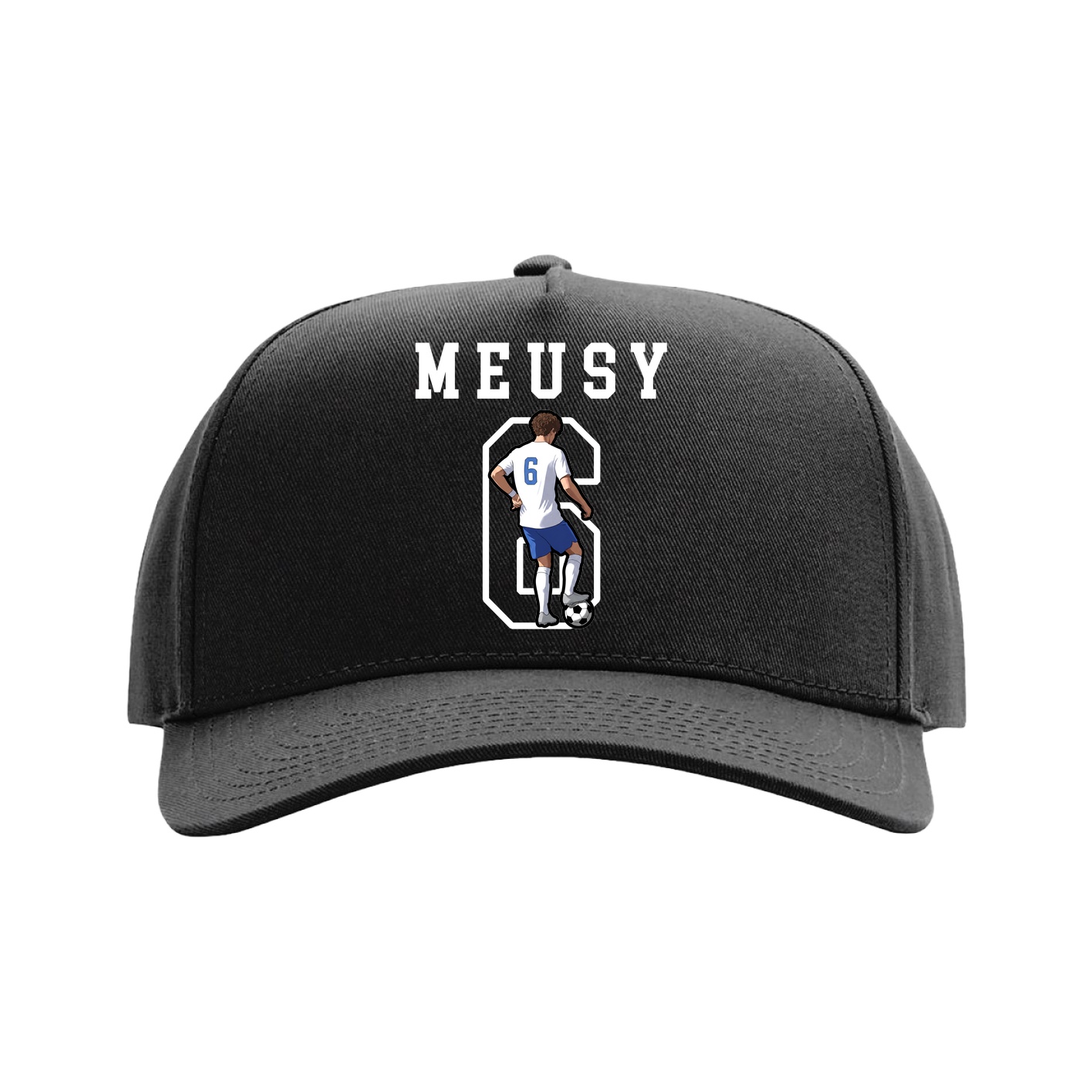 Full Fabric Five-Panel Champ Cap — Shirsey in Black