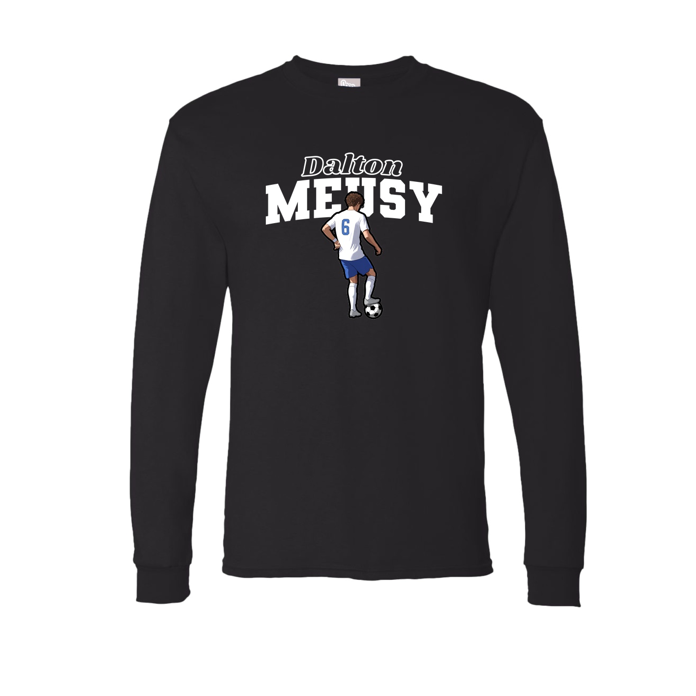 Long Sleeve Tee — Name Arch in Black