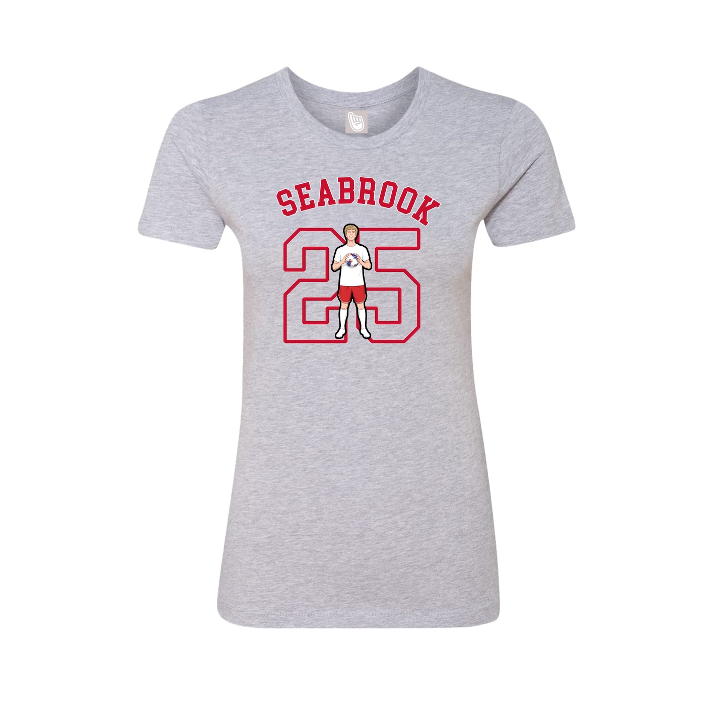 Fitted Women's Tee — Shirsey Arch in Grey