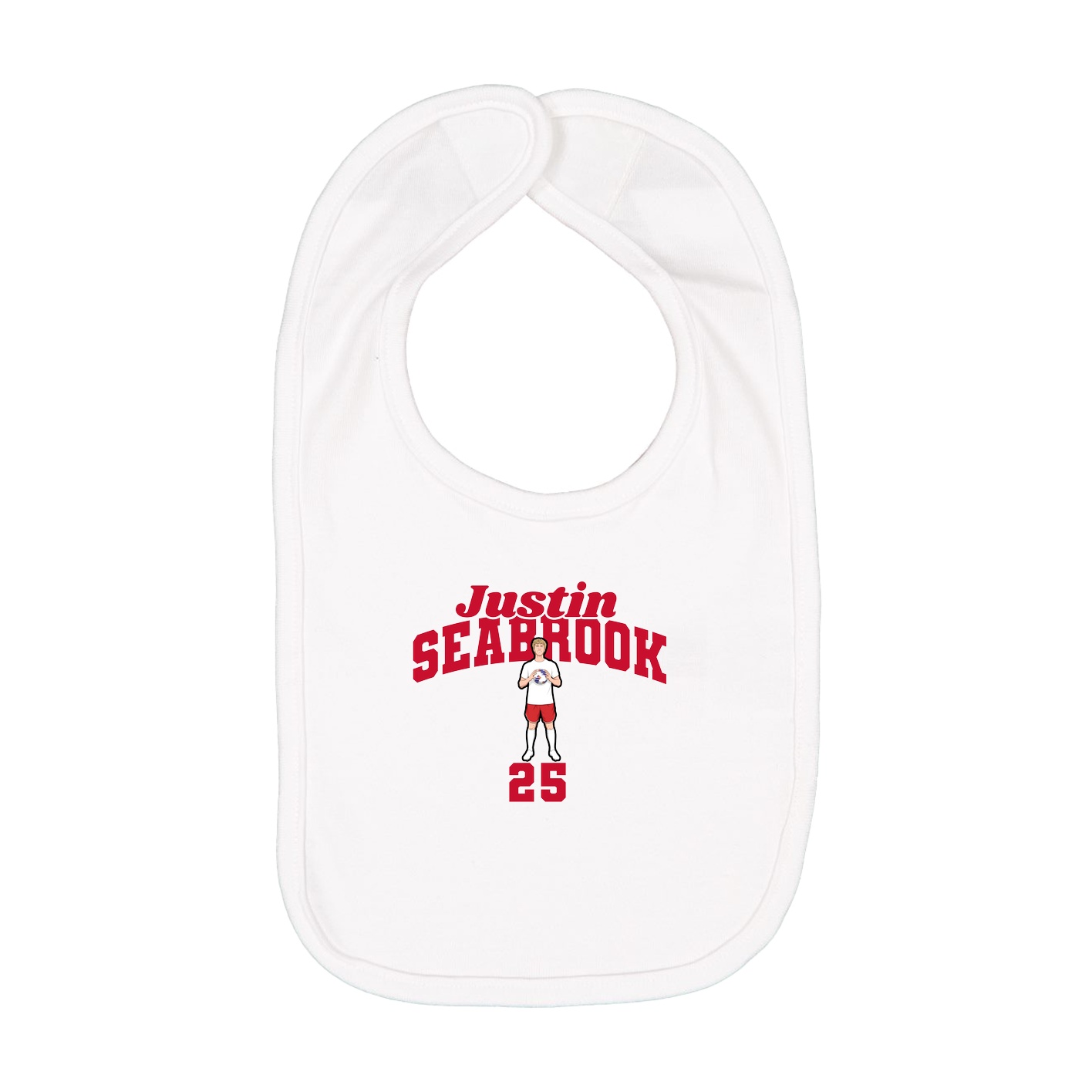 Infant Bib — Signature Arch in White