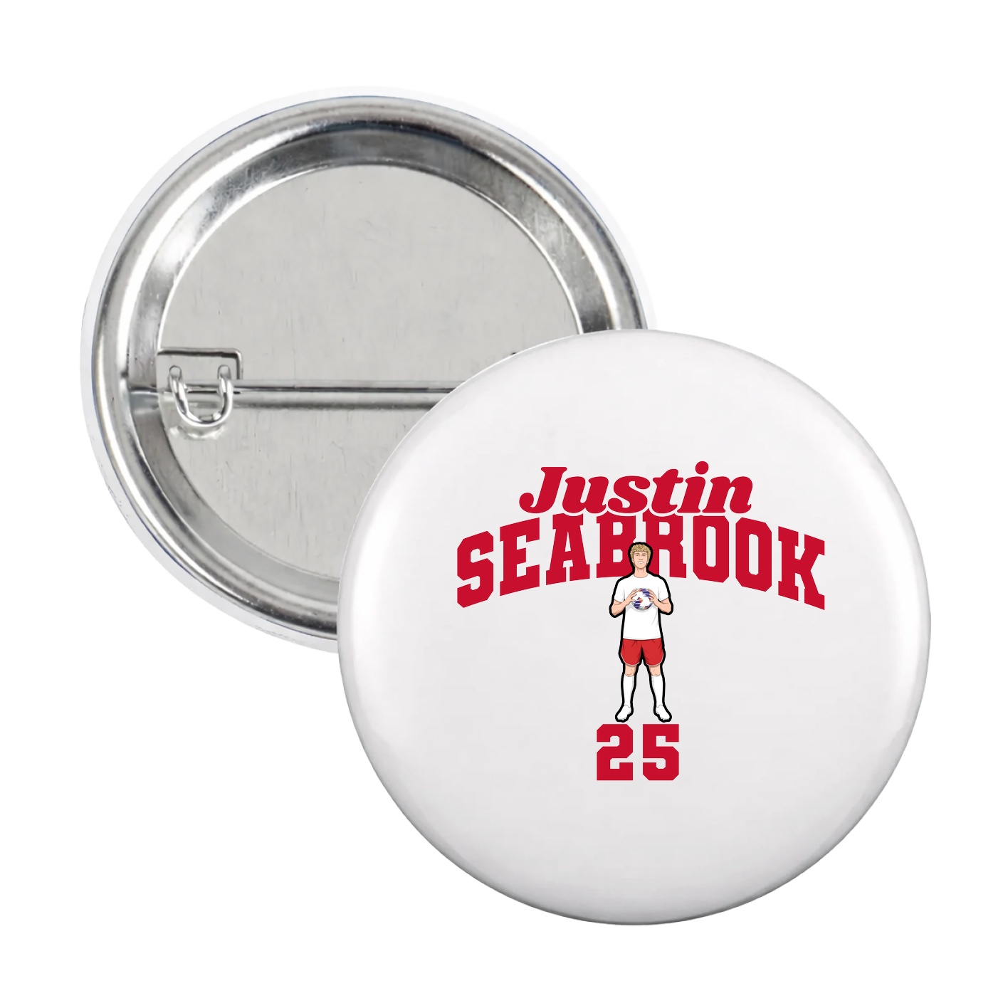Game Day Button — Signature Arch in White