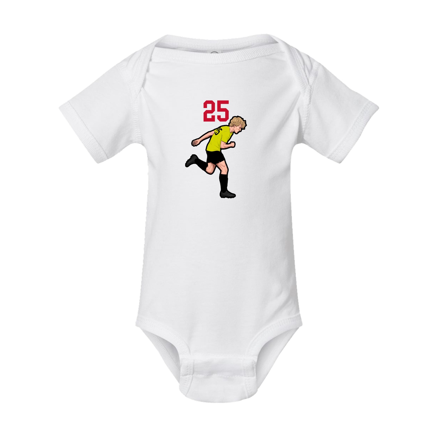 Baby Onesie — Number Top in White