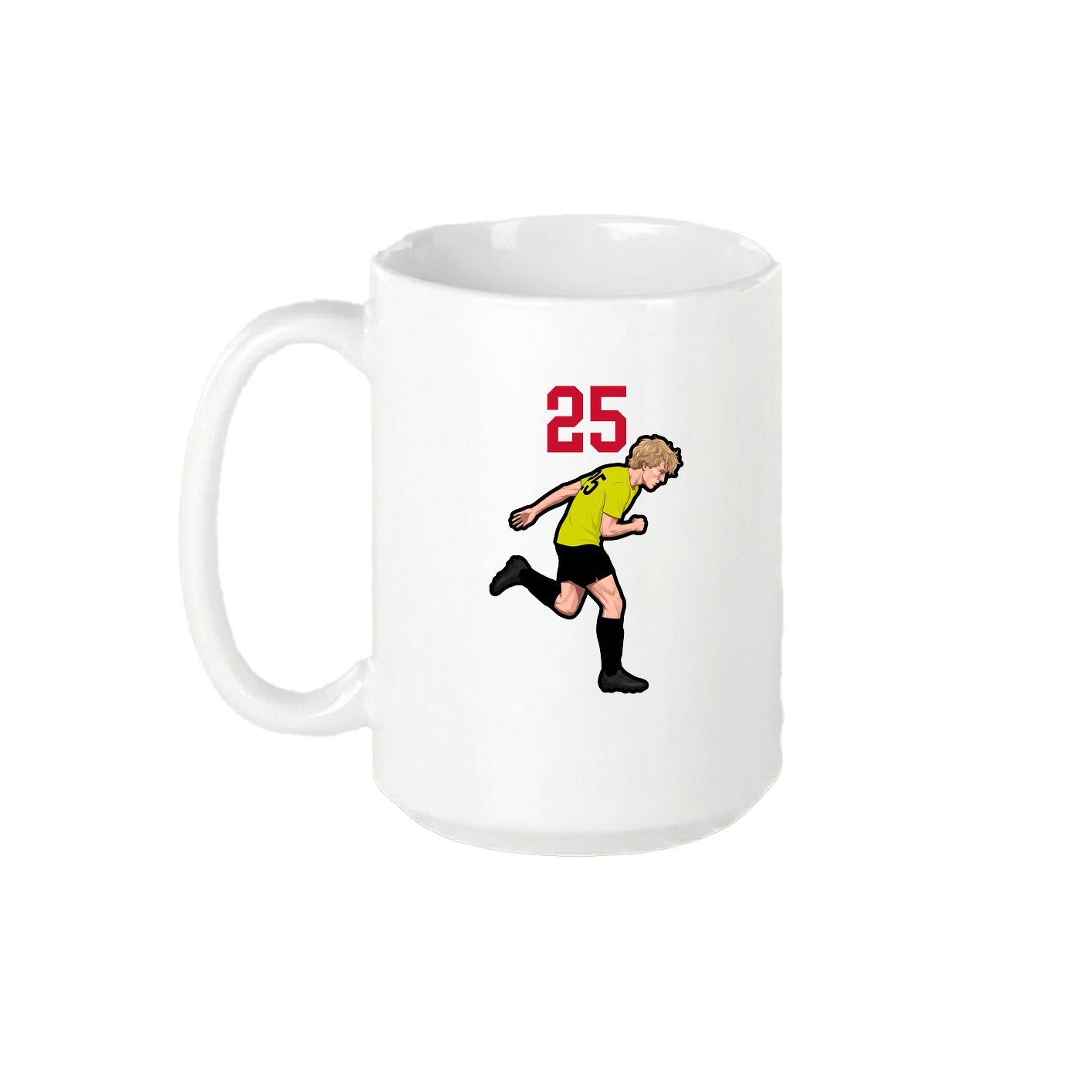 15oz Coffee Mug — Number Top in White
