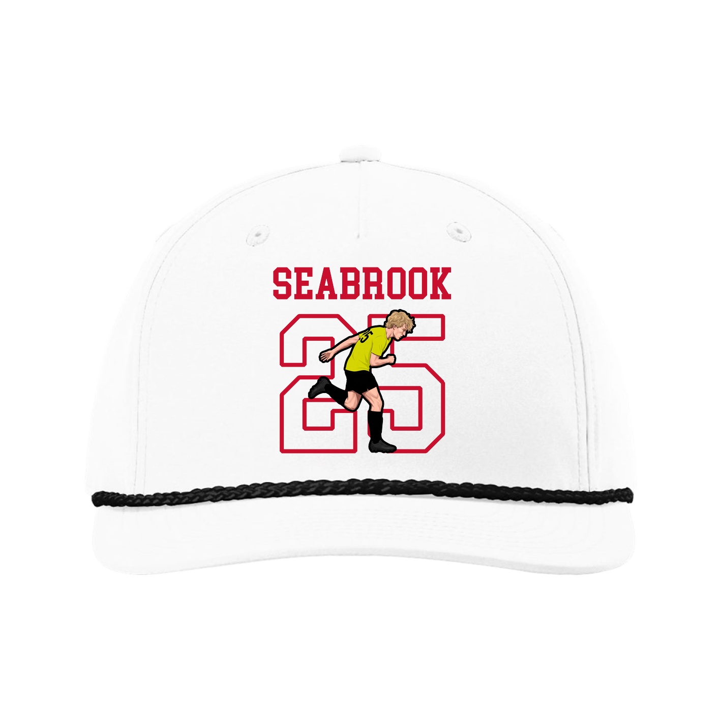 Five-Panel Classic Rope Cap — Shirsey in White