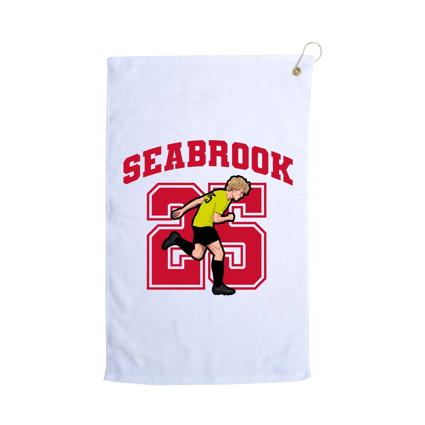 Golf Towel — Number in White