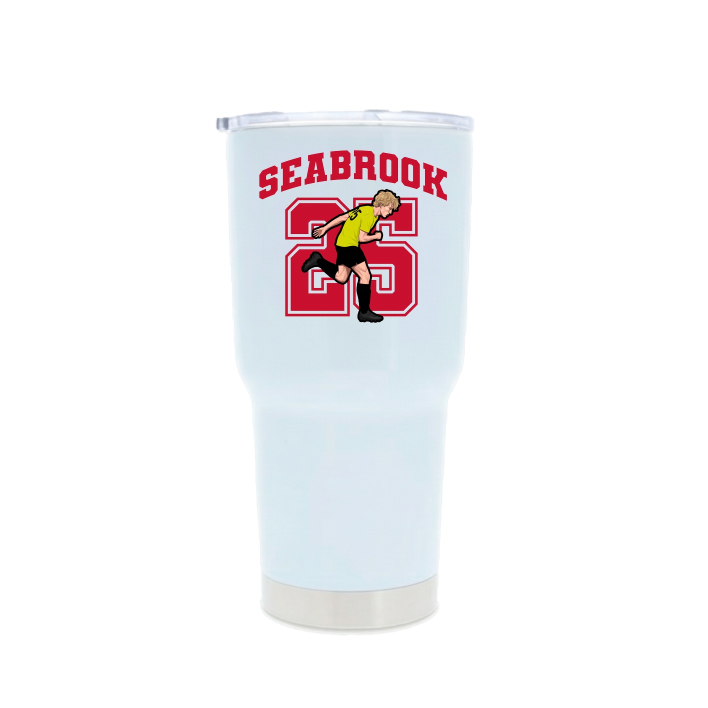 30oz Stainless Steel Tumbler — Number in White