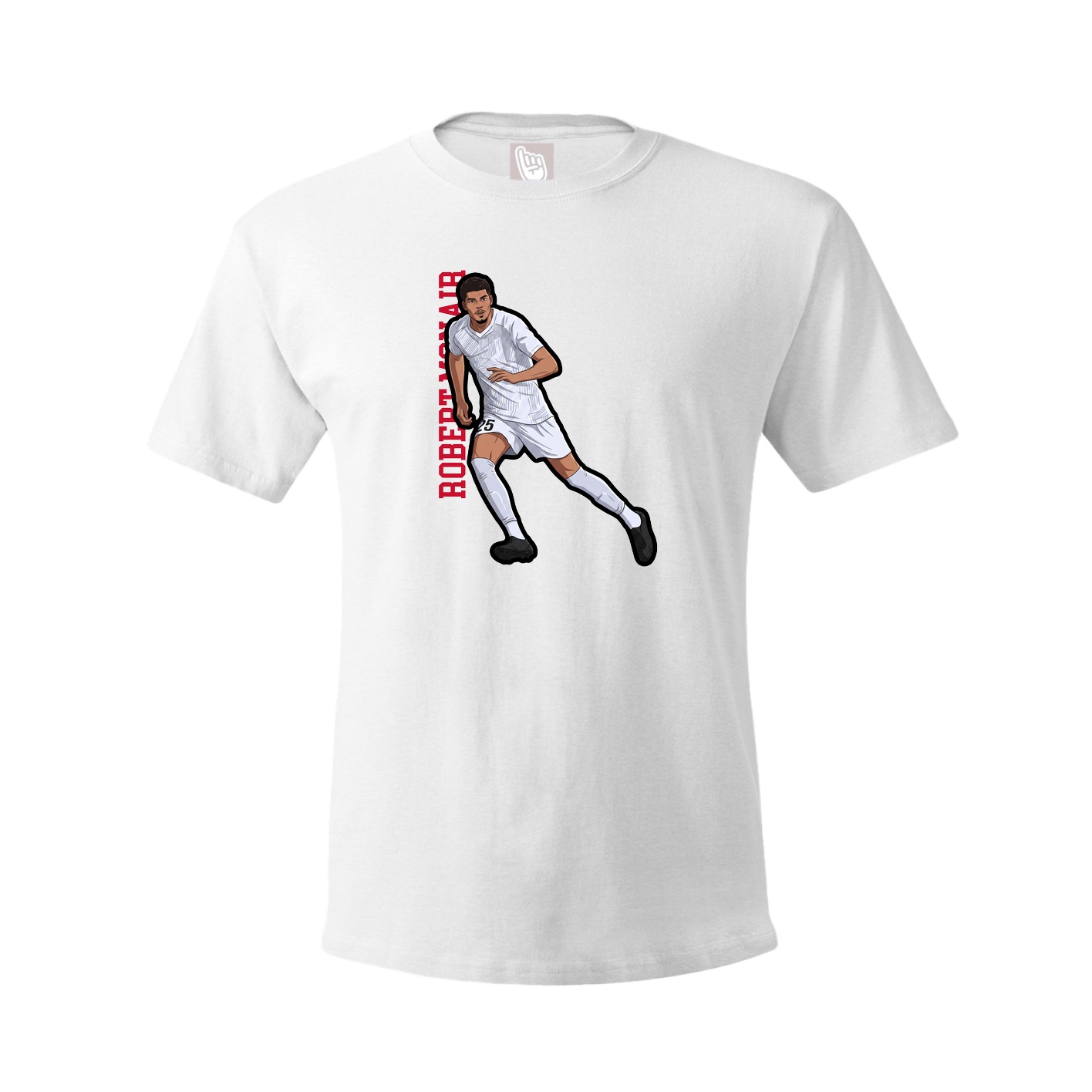 Tee — Name Vertical in White