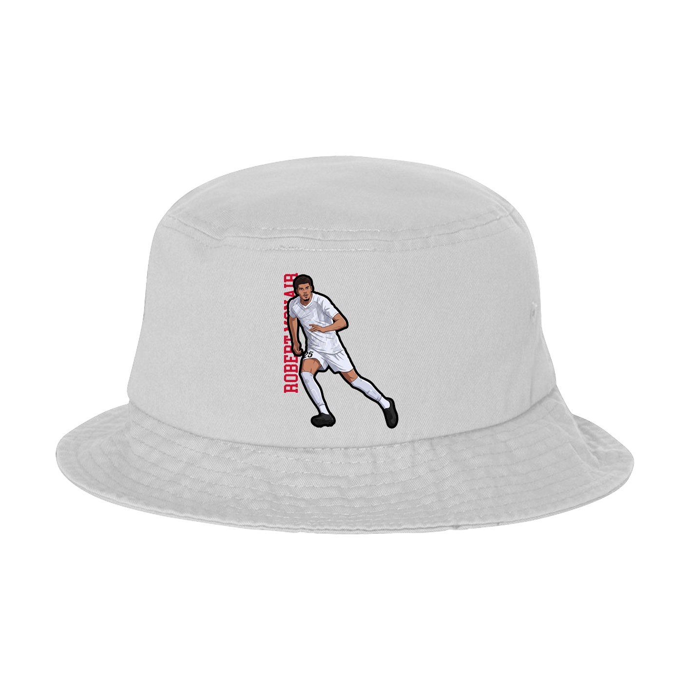 Bucket Cap — Name Vertical in White