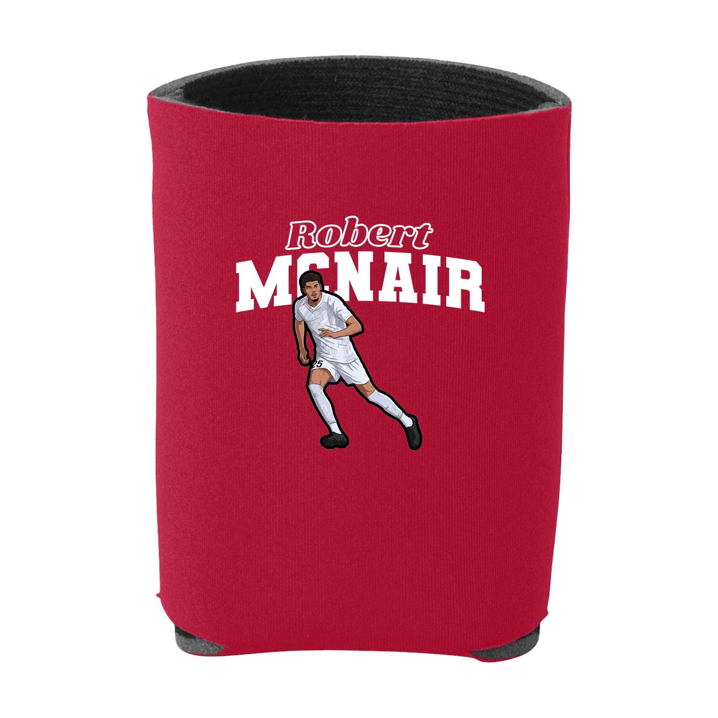 Can Holder — Name Arch in Red