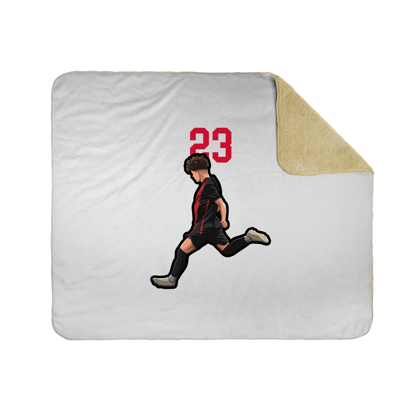 Throw Blanket — Number Top in White