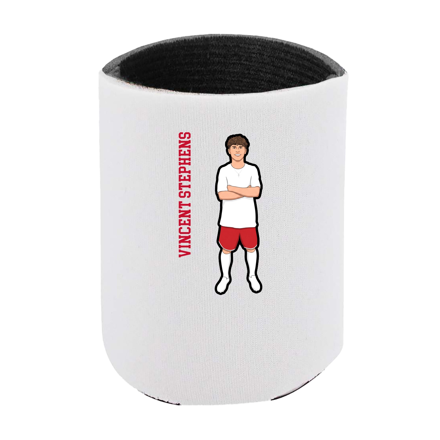 Can Holder — Name Vertical in White