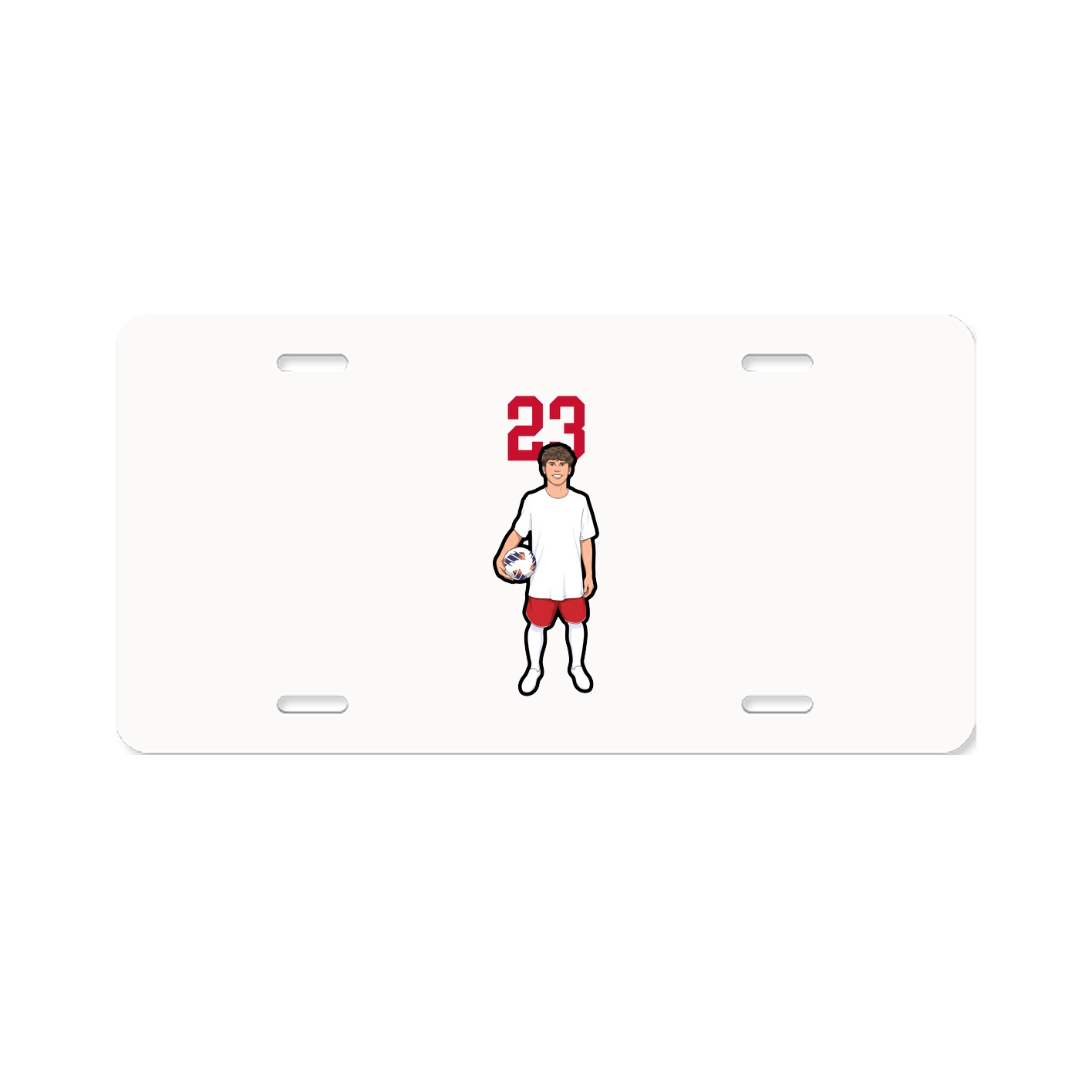 License Plate — Number Top in Classic