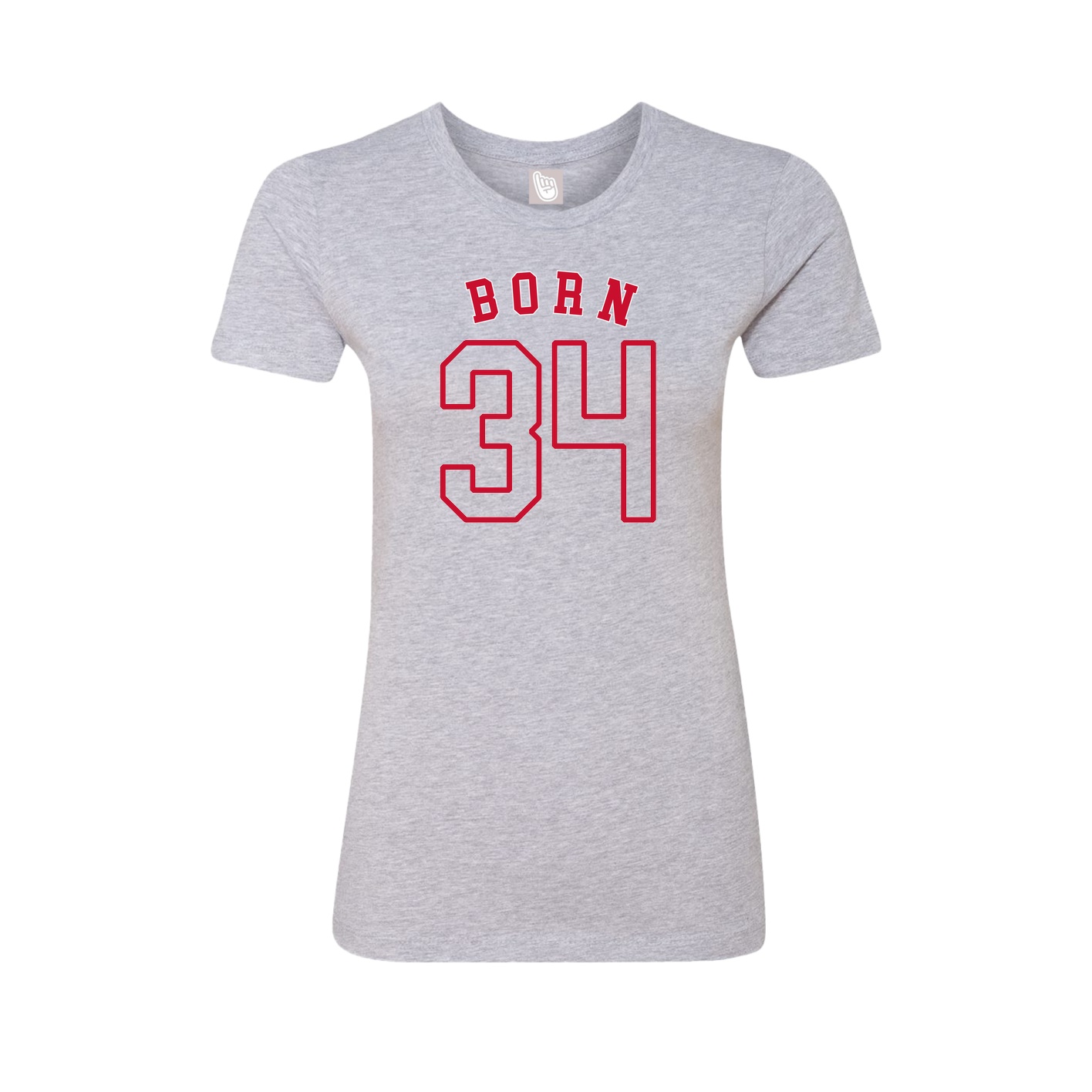Fitted Women's Tee — Shirsey Arch in Grey