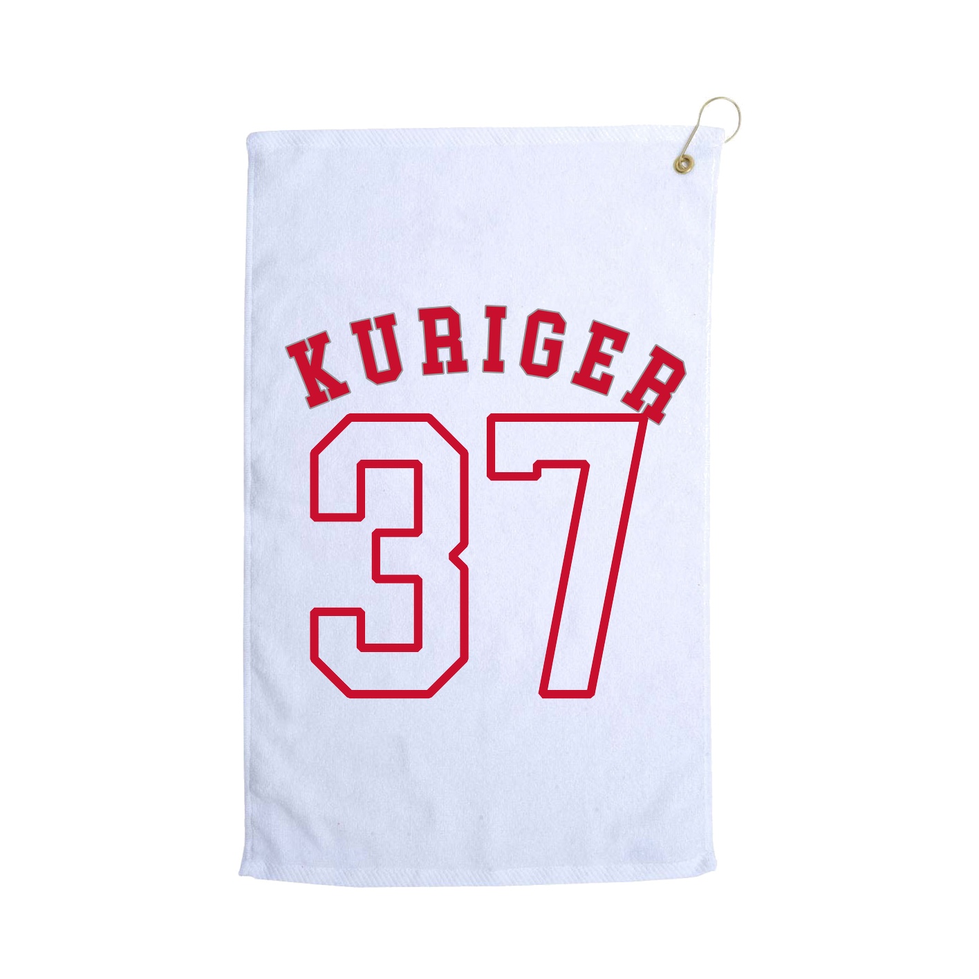 Golf Towel — Shirsey Arch in White