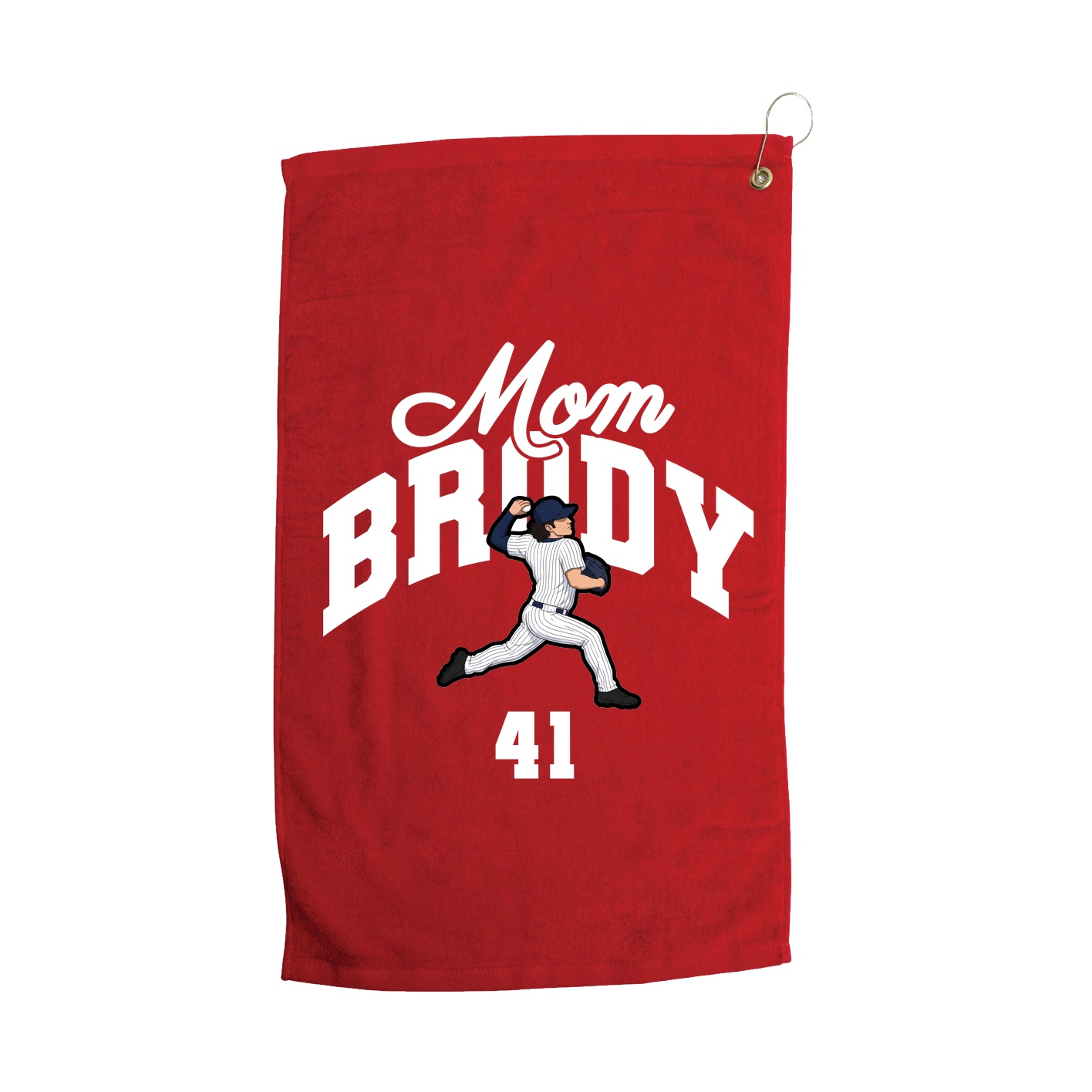 Golf Towel — Mothers Day Arch in Red