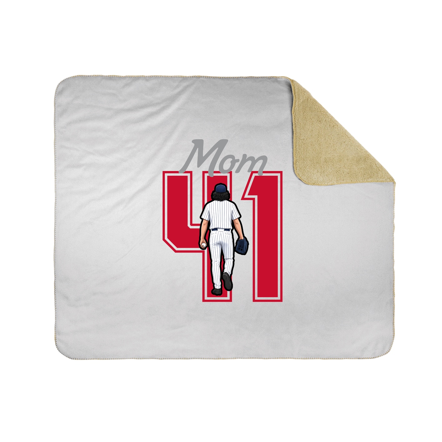 Throw Blanket — Mothers Day Shirsey in White