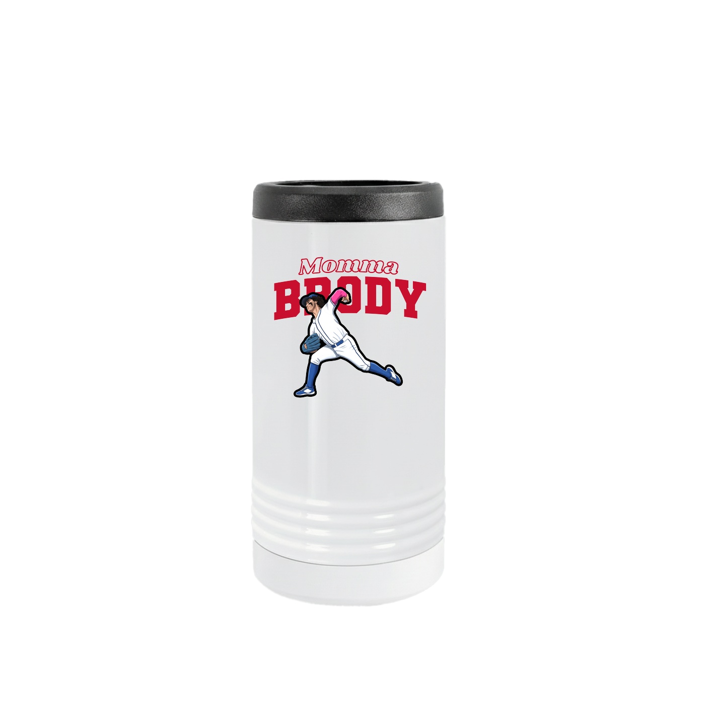 Slim Beverage Holder — Mothers Day Block in White
