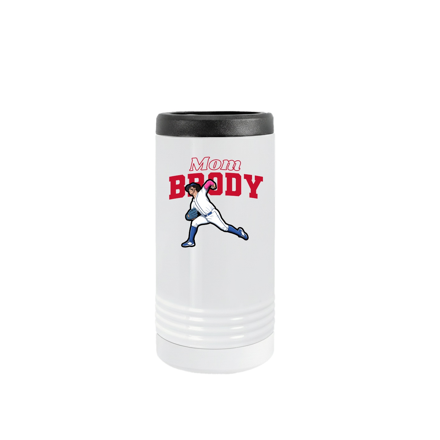 Slim Beverage Holder — Mothers Day Block in White