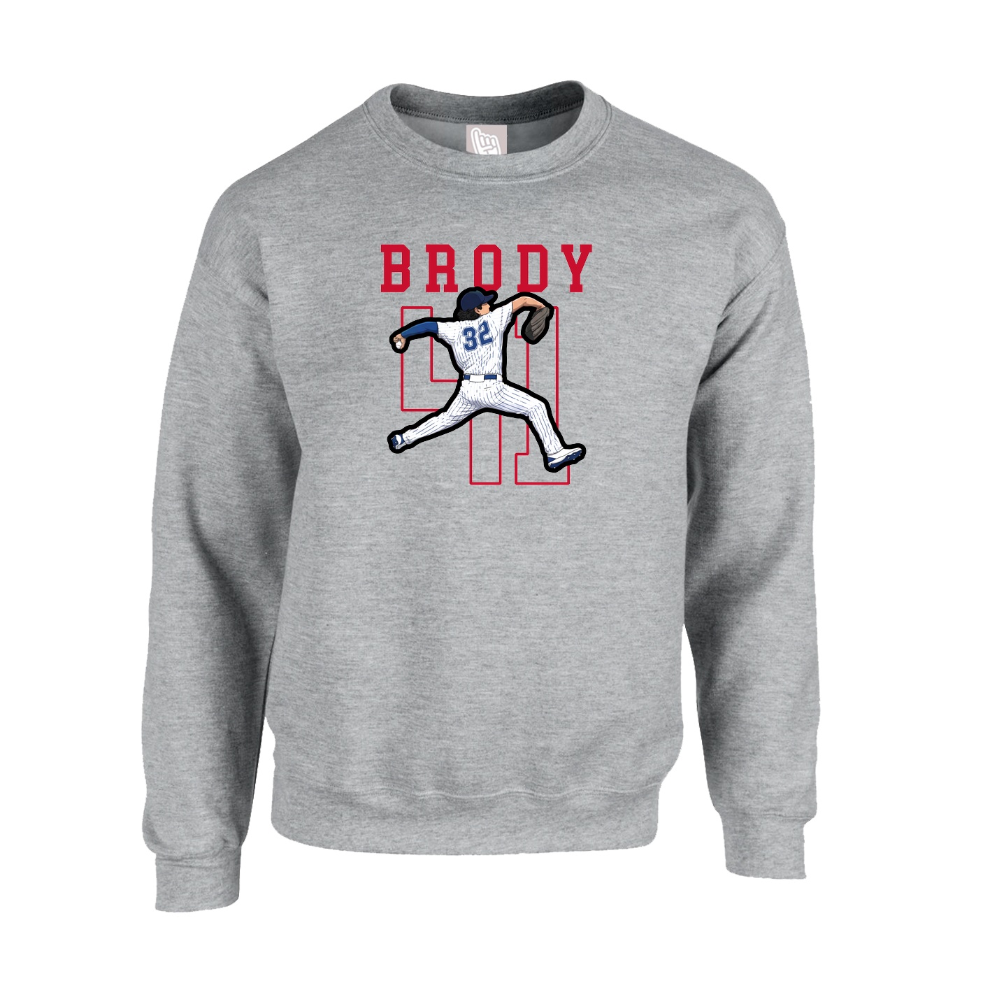 Fleece Crew — Shirsey in Grey