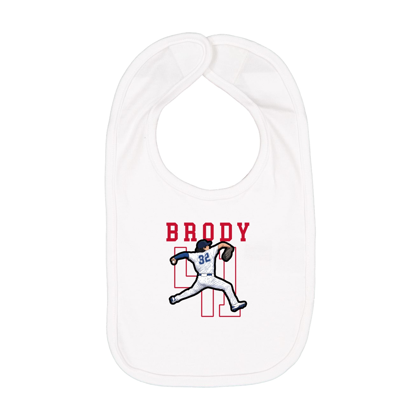 Infant Bib — Shirsey in White