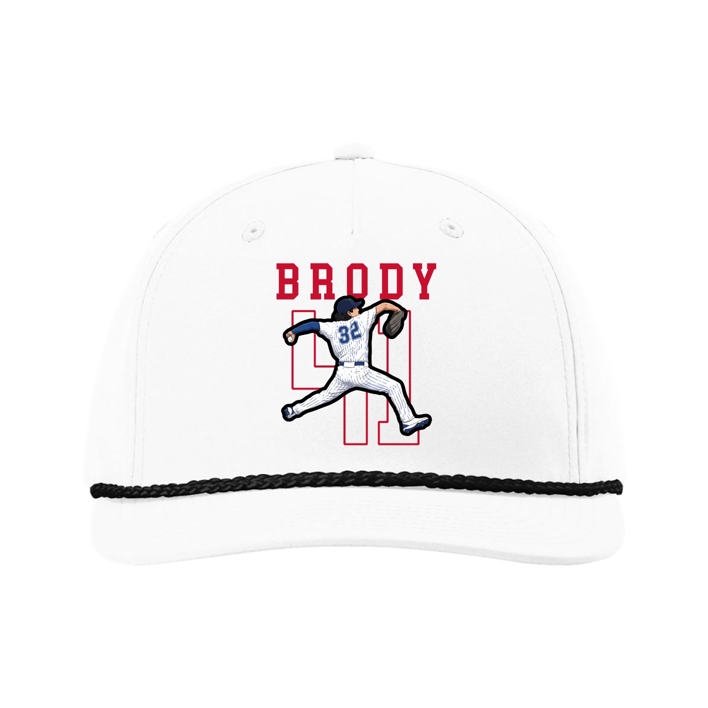 Five-Panel Classic Rope Cap — Shirsey in White