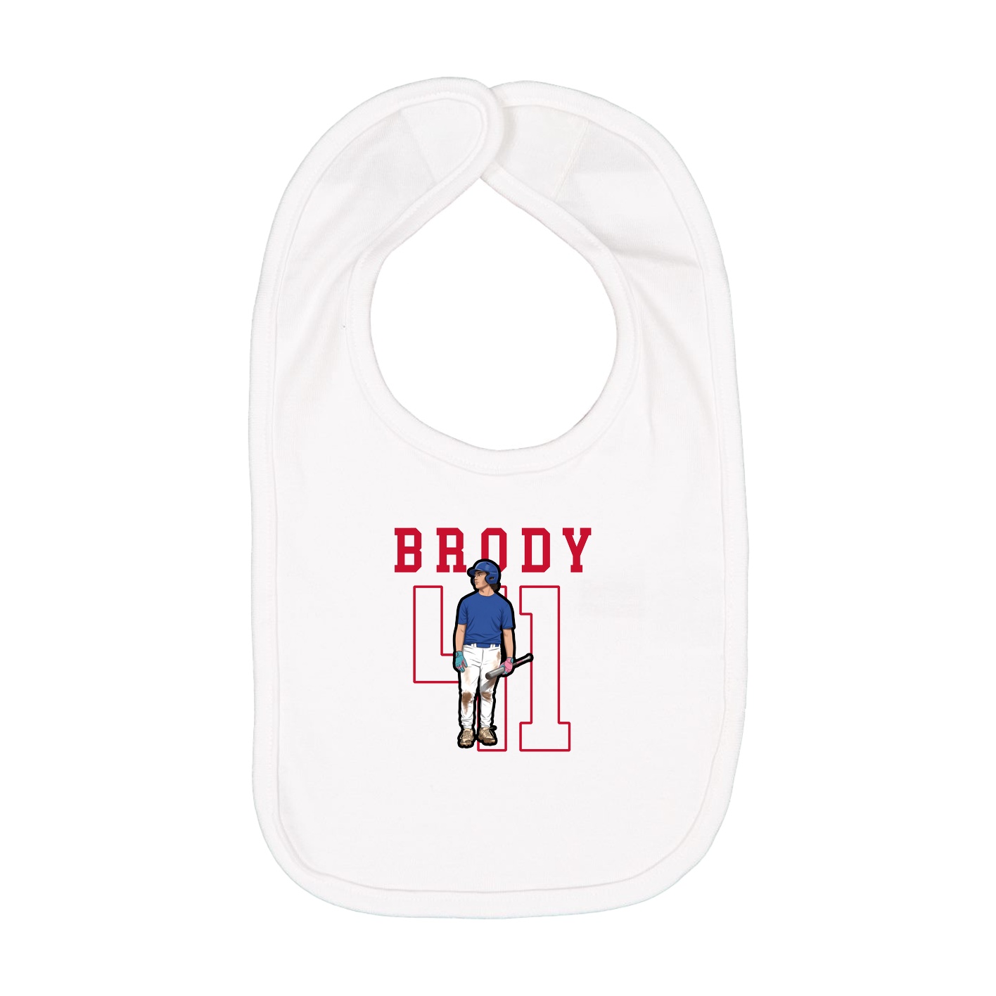 Infant Bib — Shirsey in White