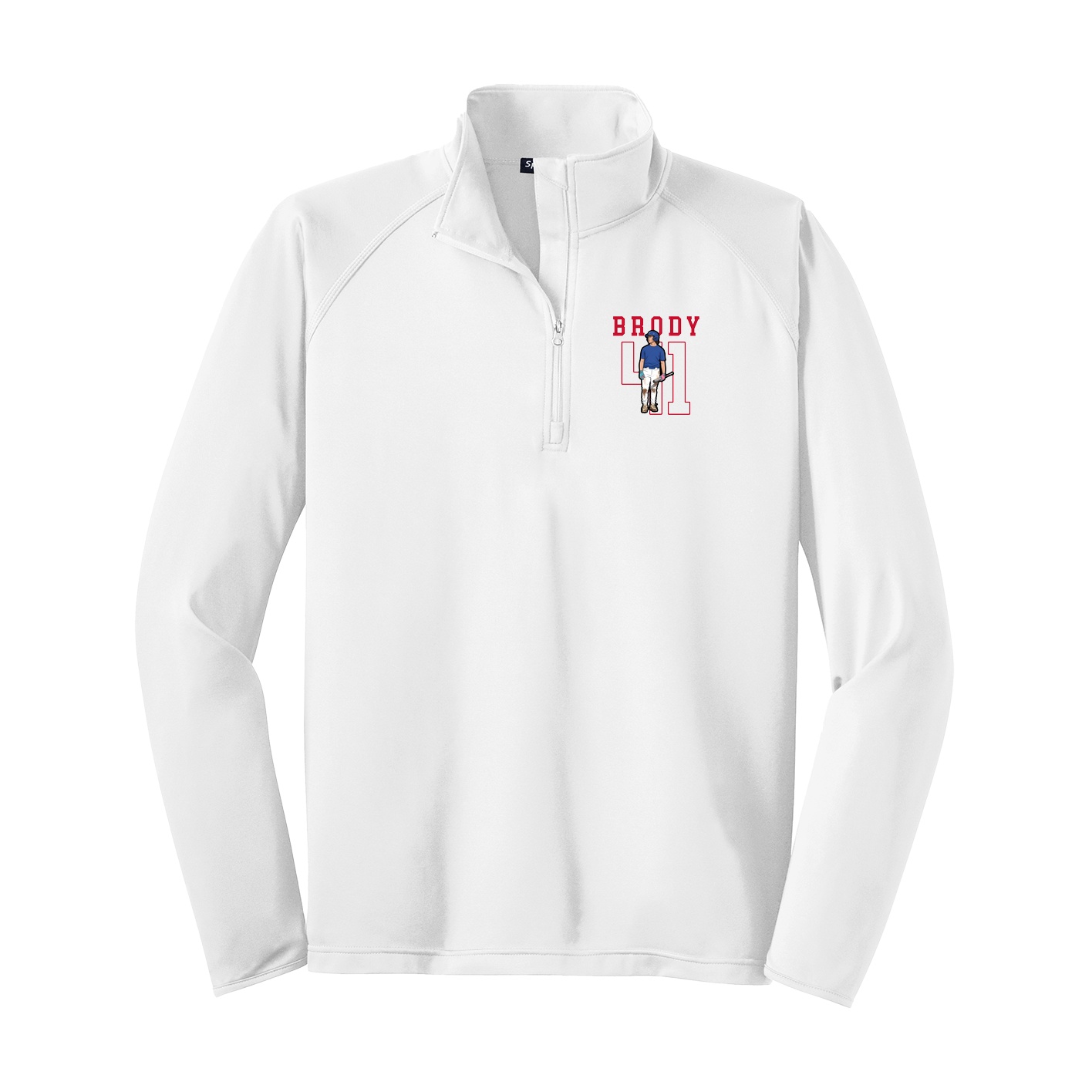 Q-Zip Pullover — Shirsey in White