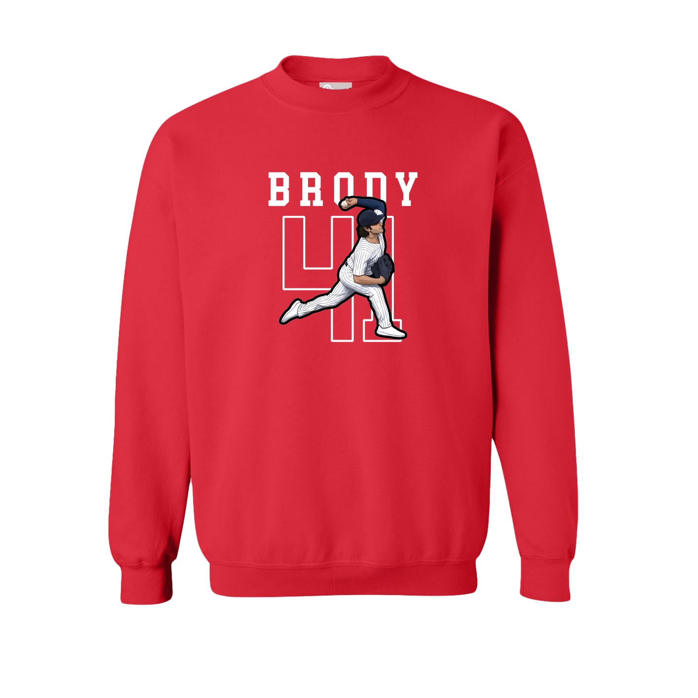 Fleece Crew — Shirsey in Red