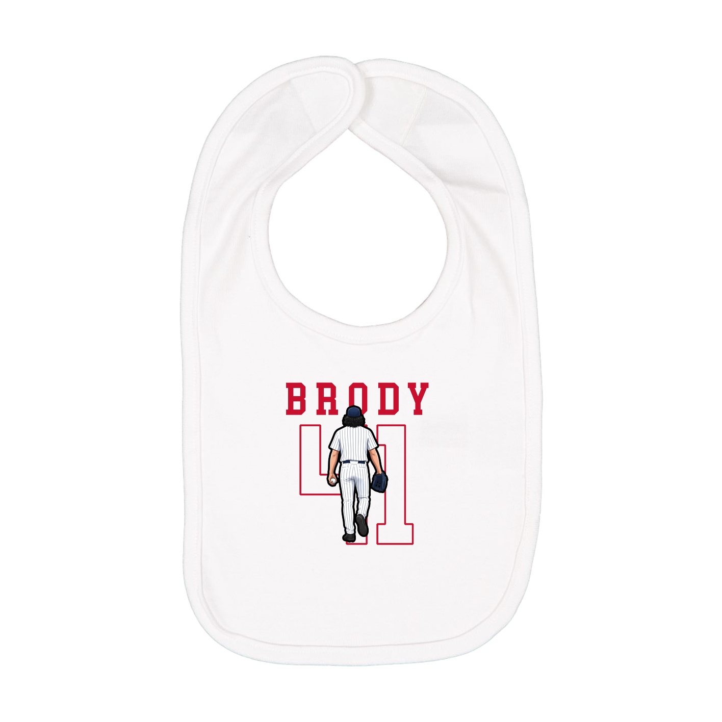 Infant Bib — Shirsey in White