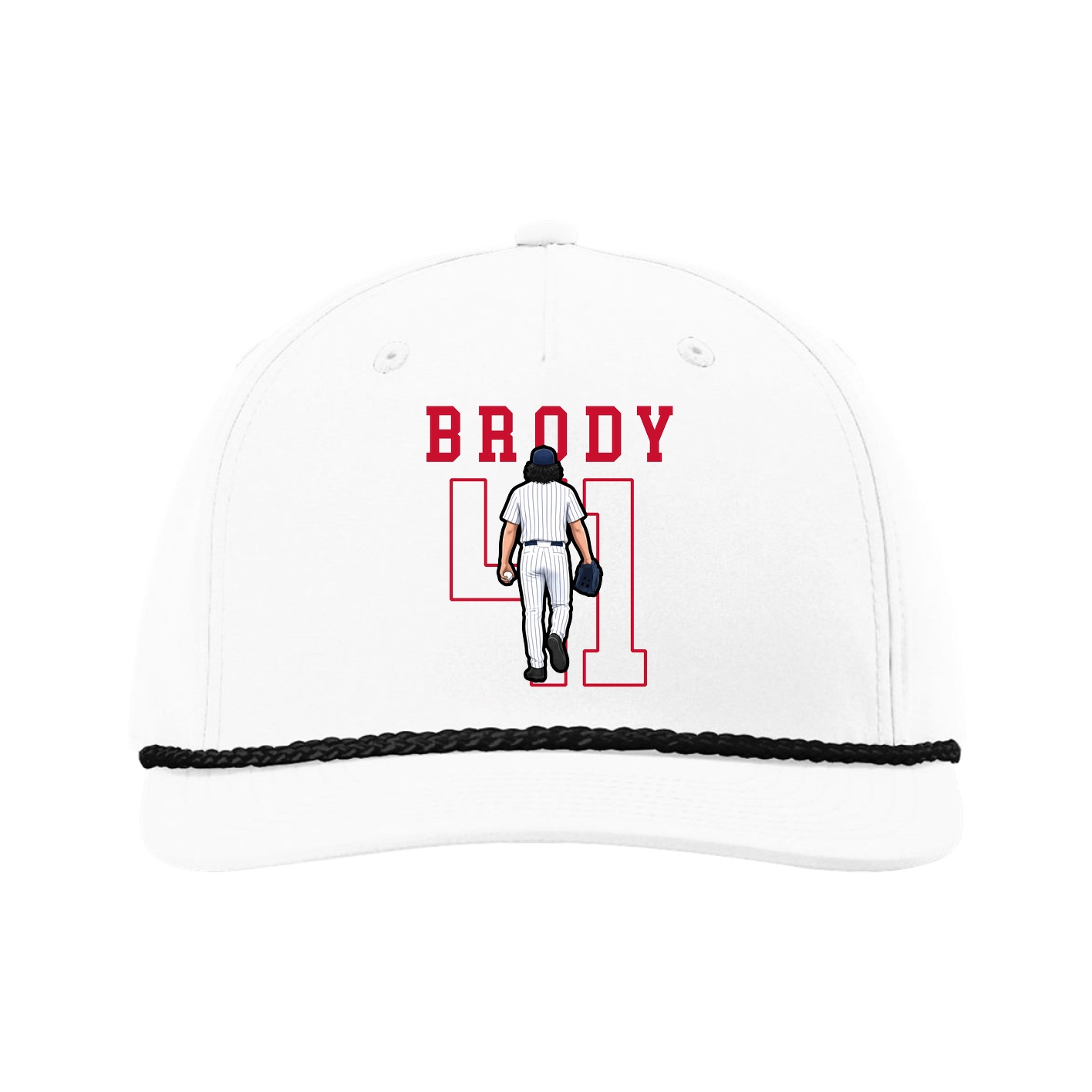 Five-Panel Classic Rope Cap — Shirsey in White