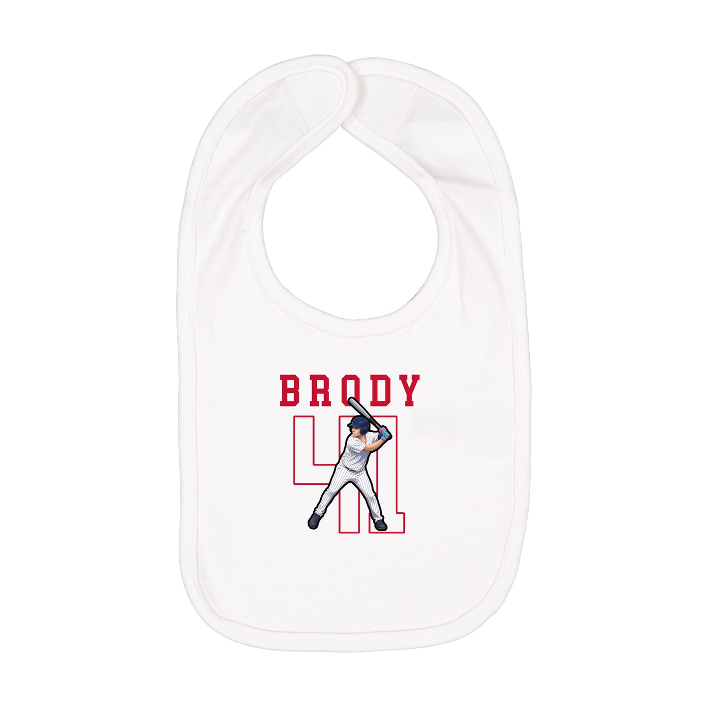 Infant Bib — Shirsey in White
